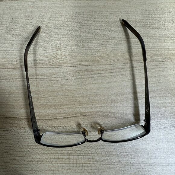 Anne Klein Eyeglasses Frame Only W/ Case AK9119 538 Dark Brown Square 48-17-130 - Picture 3 of 10